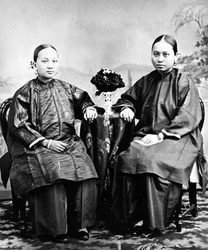 Flickor från Hongkong, cirka 1870-talet