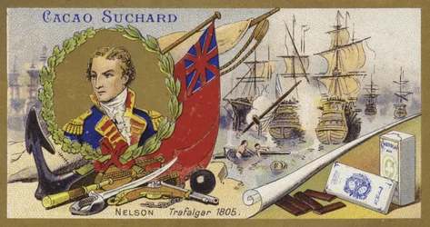 Amiral Lord Nelson och slaget vid Trafalgar, 1805