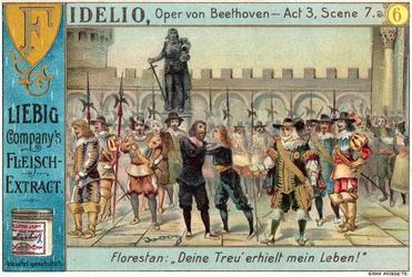Scen ur Beethovens opera Fidelio (chromolitho)