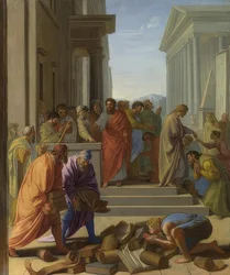 Aposteln Paulus predikar i Efesos. 1649