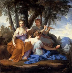 Muserna Kleio, Euterpe och Thalia