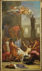Sankt Laurentius martyrskap (målning på duk)