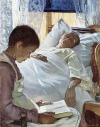 Reflektion i blått, 1887