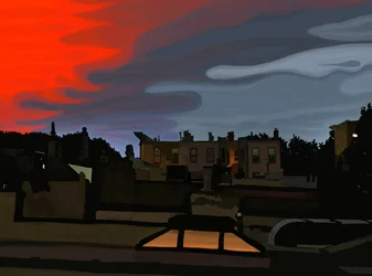Aproaching Storm, Brooklyn (digital konst)