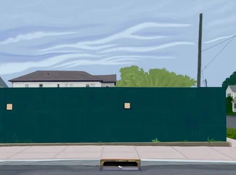 Byggbod, Brooklyn, 2025 (digital konst)