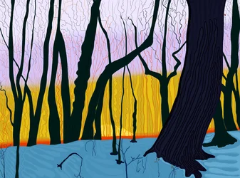 Dagsljusbesparing, Morgon, Prospect Park (digital konst)