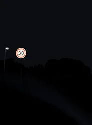 Körning på vägen på natten # 1 Brooklyn (digital konst)