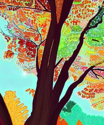 Lasdt Fall tree, 2018 (handritad på en iPad med en Apple-penna)