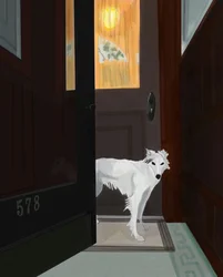 Minnie In Vestibule , Brooklyn (digital konst)
