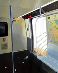 Duva på tunnelbanan (digital konst)
