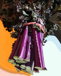 Purple Kale, Brooklyn (digital konst)