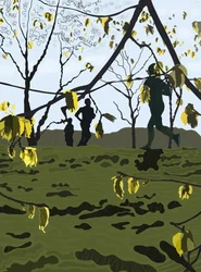 Löpare, Prospect Park (digital konst)