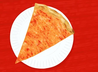 Skiva New York Pizza, 2025 (digital konst)