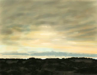 Swan Beach, sanddyner och himmel