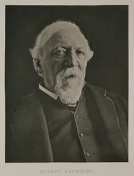 Porträtt av Robert Browning (1812-89), ca 1889