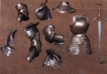 Study of Armour, No.2 (krita)