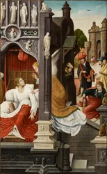 Scen från Saint Rochs liv, 1517.