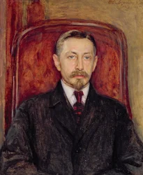 Porträtt av Ivan A. Bunin (1870-1953)