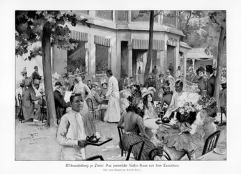 Javanesiskt kaffehus, Trocadero, Paris världsutställning, 1889, 1900.