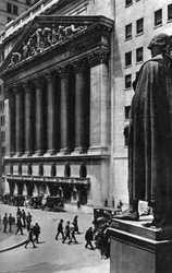 New York Stock Exchange, New York City, USA, omkring 1930-talet