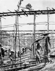 Primitiva metoder i världens rikaste plåtdistrikt, Taiping, Kina, 1936.