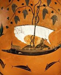Dionysos i sitt skepp