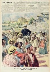 M. le Myre de Vilers på Madagaskar, illustration från 