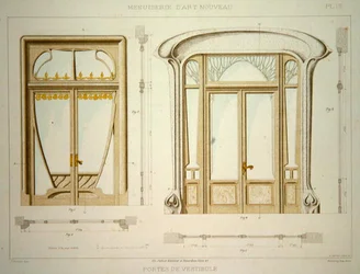 Mönster för halldörrar, illustration från 