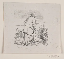 Illustration till "De sista timmarna", dikt av H. J. Greensteen