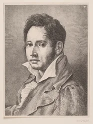 Porträtt av Oehlenschläger