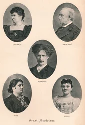 Stora musiker - Plate X., c1880, 1895