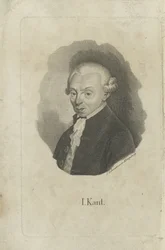 Porträtt av Immanuel Kant 1724-1804, ca 1820.