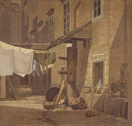 Charlottenborgs slotts bakgård