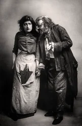 Constance Collier 1878-1955 och Herbert Beerbohm Tree 1853-1917, engelska skådespelare, 1906.
