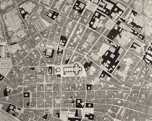 Karta över Florens, detalj, 1843 och 1866 gravyrdetalj av 100310