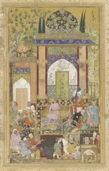 Babur får en hovman, 1580-85