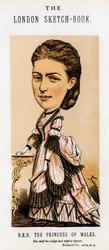 Alexandra av Danmark, prinsessa av Wales, 1874.
