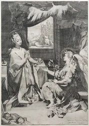 Bebådelsen, c. 1585.