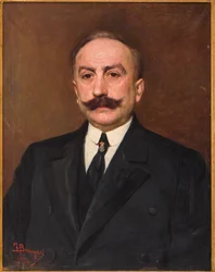 Porträtt av en man, av Federico Bernagozzi (olja på duk)