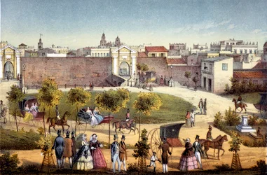 Portarna till Monseratte, Havanna, Kuba, 1840