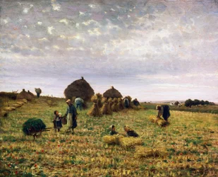 Harvest, målning av Federico Rossano (1835-1912), olja på duk, 65x80 cm