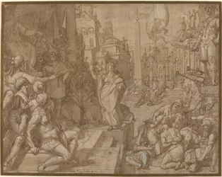 Disputation av Saint Catherine of Alexandria