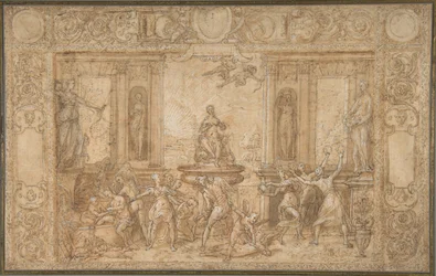 Studie för The Allegory of Spring, 1579.
