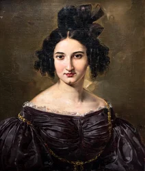 Porträtt av en kvinna, före 1840 (olja på duk)