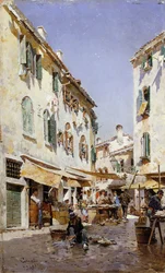 En gatubild, 1885