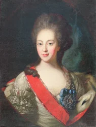 Porträtt av grevinnan Yekaterina Orlova (1758-81)