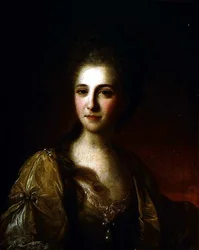 Porträtt av en okänd kvinna, ca 1770 (olja på duk)