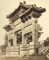 Båge i Lamatemplet nära Peking