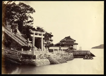 Ingången till Kami-Hamayou-templet i Shimonoseki