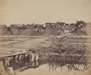 Exteriör av North Fort som visar den engelska ingången, 21 augusti 1860